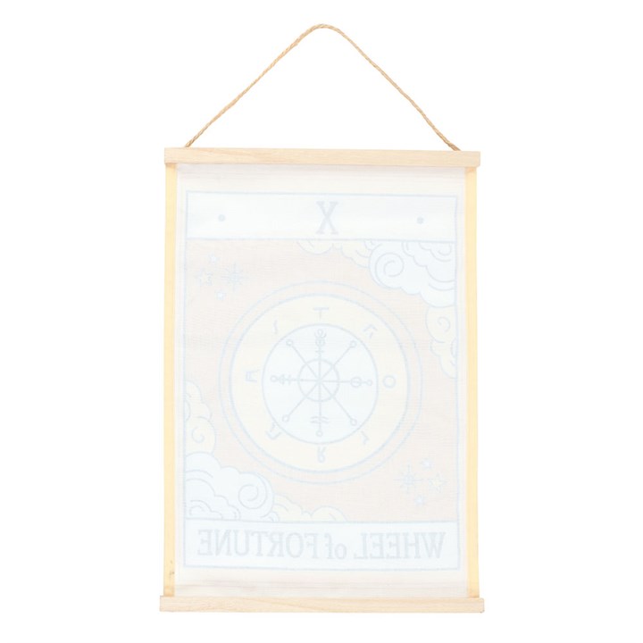 The Wheel of Fortune Vintage Tarot Wall Hanging